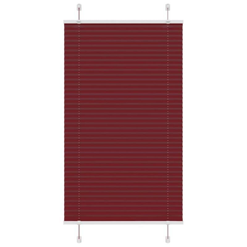 Plissee Bordeauxrot 70x100 cm Stoffbreite 69,4 cm Polyester