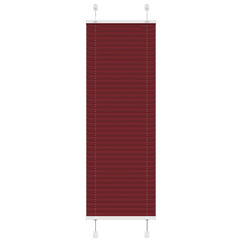 Plissee Bordeauxrot 50x150 cm Stoffbreite 49,4 cm Polyester