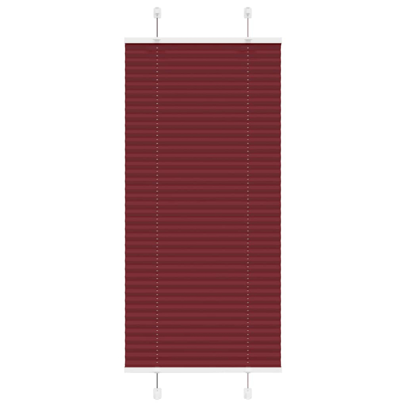 Plissee Bordeauxrot 60x150 cm Stoffbreite 59,4 cm Polyester