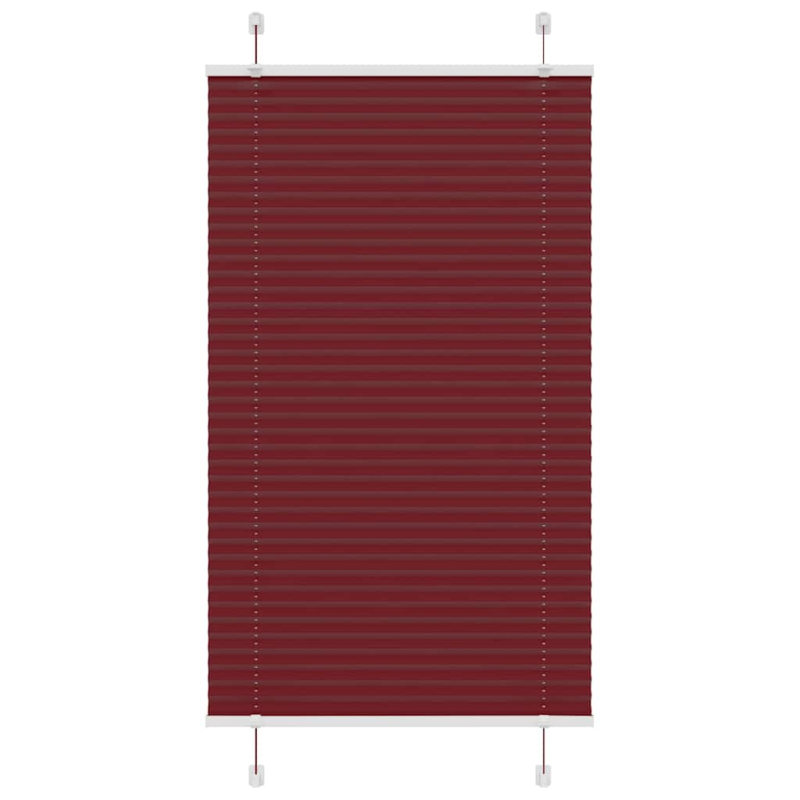 Plissee Bordeauxrot 70x150 cm Stoffbreite 69,4 cm Polyester