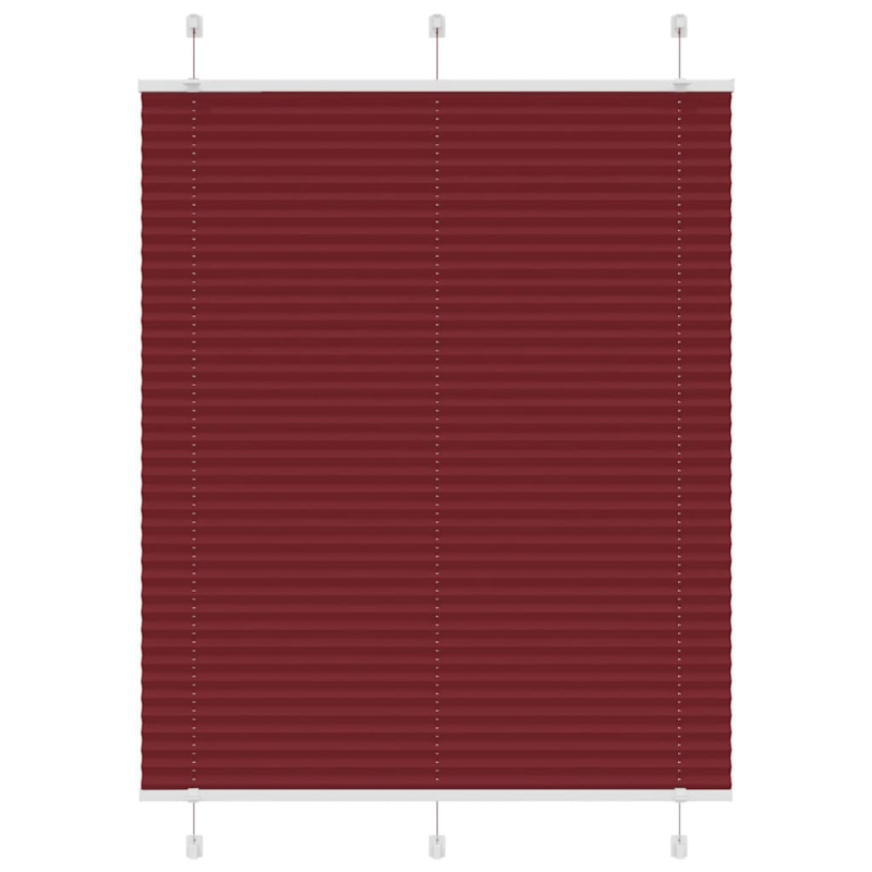 Plissee Bordeauxrot 110x150 cm Stoffbreite 109,4 cm Polyester