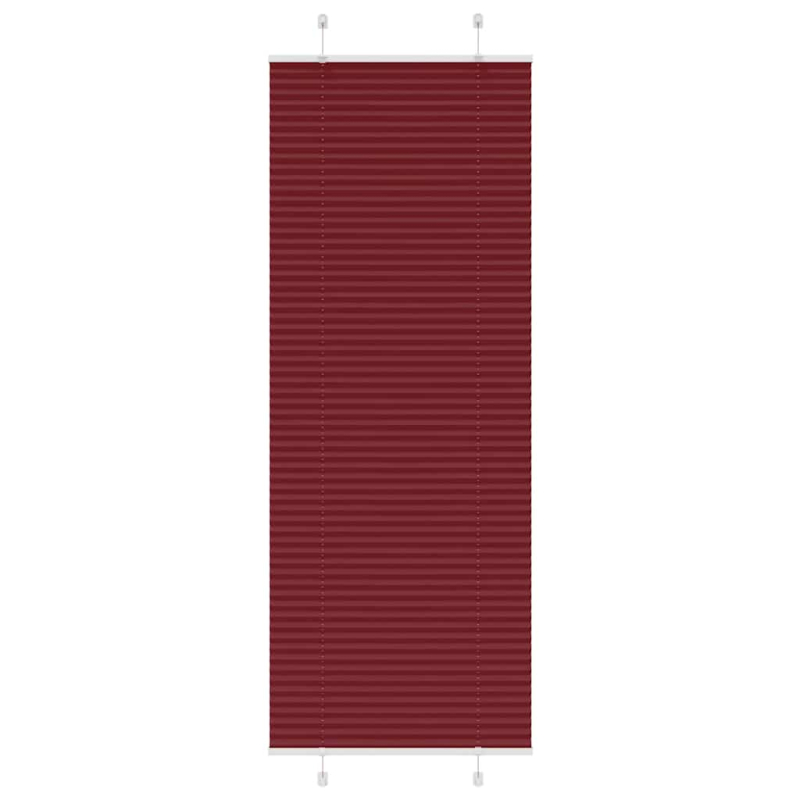 Plissee Bordeauxrot 70x200 cm Stoffbreite 69,4 cm Polyester