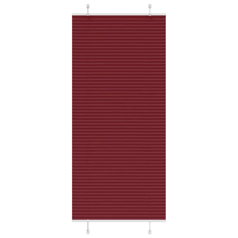 Plissee Bordeauxrot 85x200 cm Stoffbreite 84,4 cm Polyester