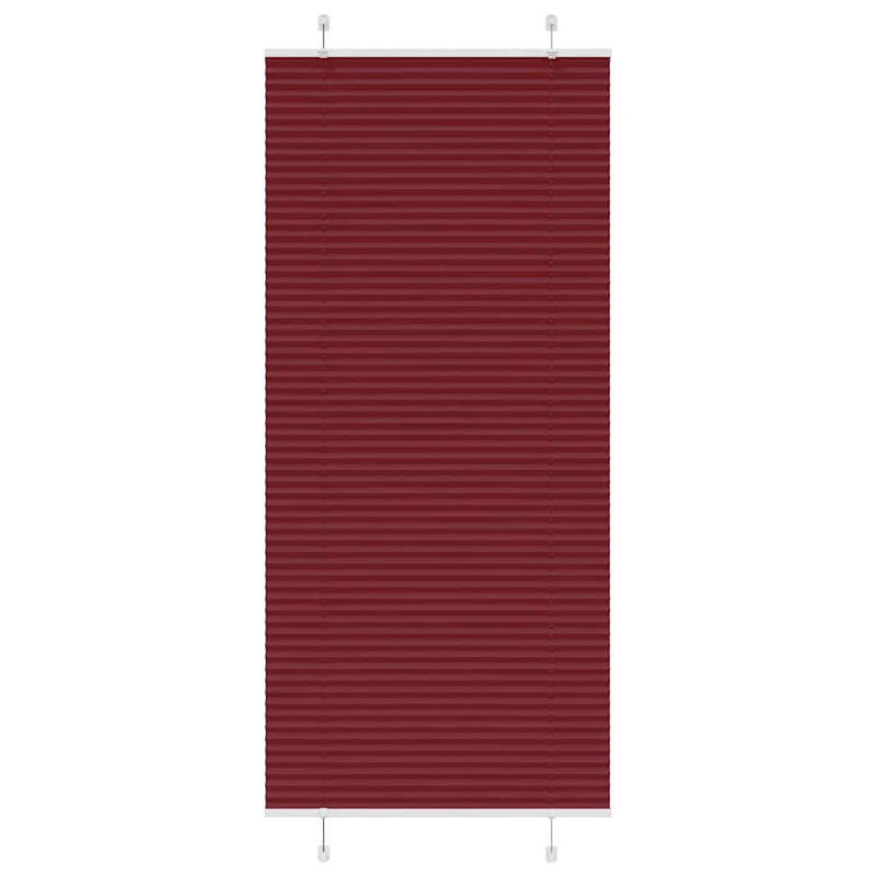 Plissee Bordeauxrot 90x200 cm Stoffbreite 89,4 cm Polyester