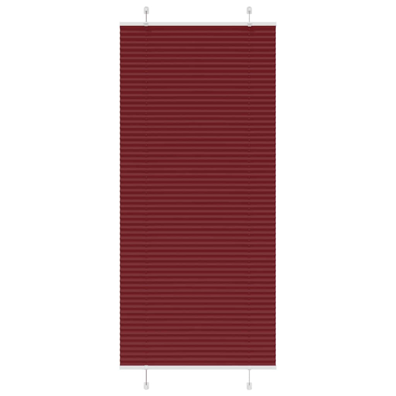 Plissee Bordeauxrot 95x200 cm Stoffbreite 94,4 cm Polyester
