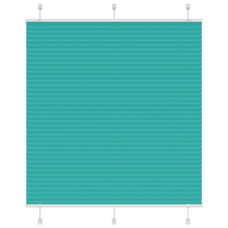 Plissee Petrolgrün 120x100 cm Stoffbreite 119,4 cm Polyester