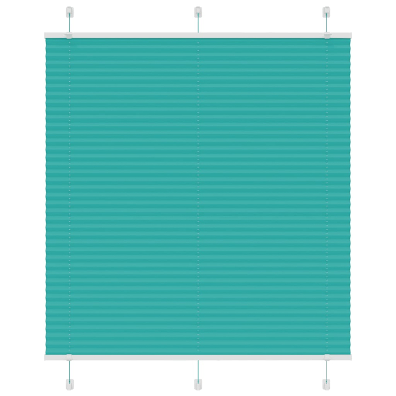 Plissee Petrolgrün 120x150 cm Stoffbreite 119,4 cm Polyester