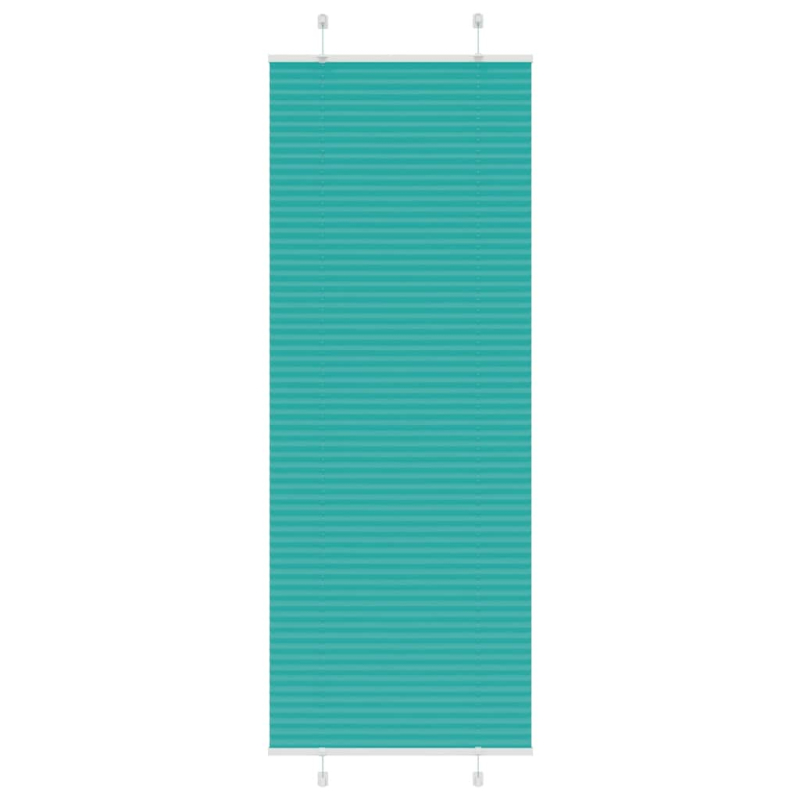 Plissee Petrolgrün 80x200 cm Stoffbreite 79,4 cm Polyester