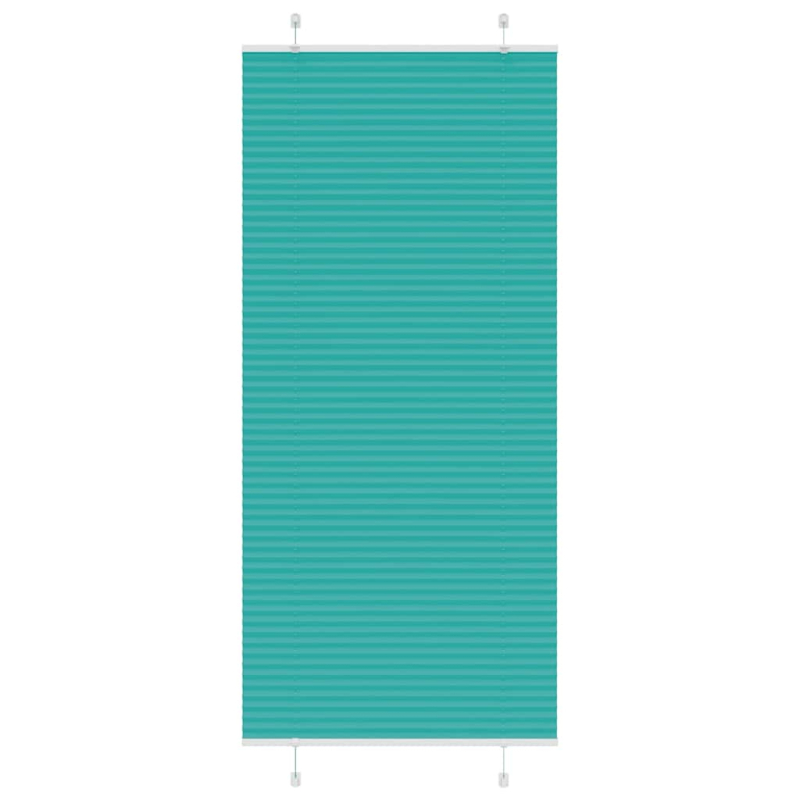 Plissee Petrolgrün 85x200 cm Stoffbreite 84,4 cm Polyester