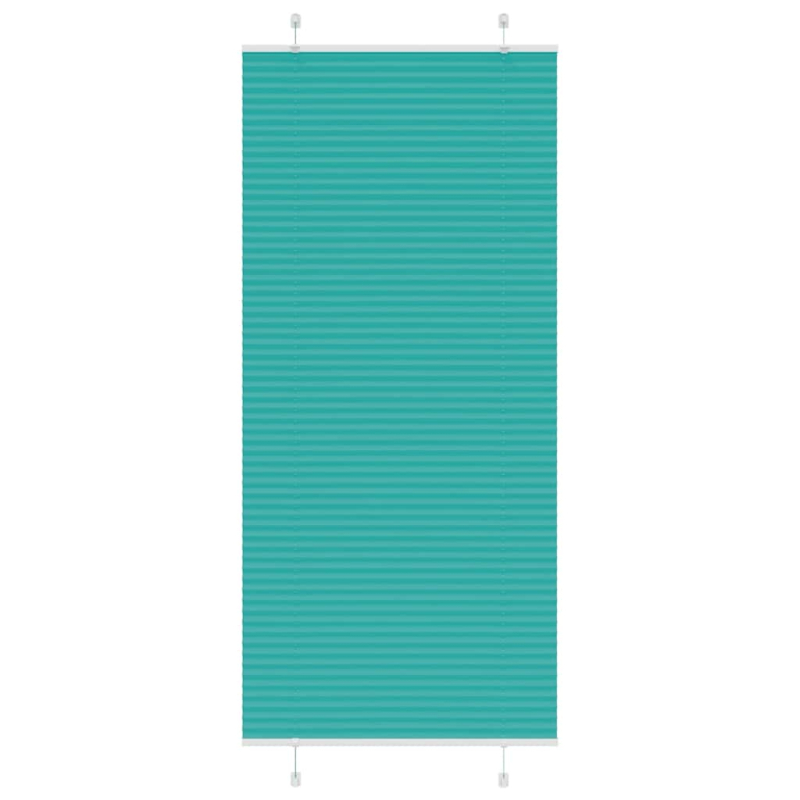 Plissee Petrolgrün 95x200 cm Stoffbreite 94,4 cm Polyester