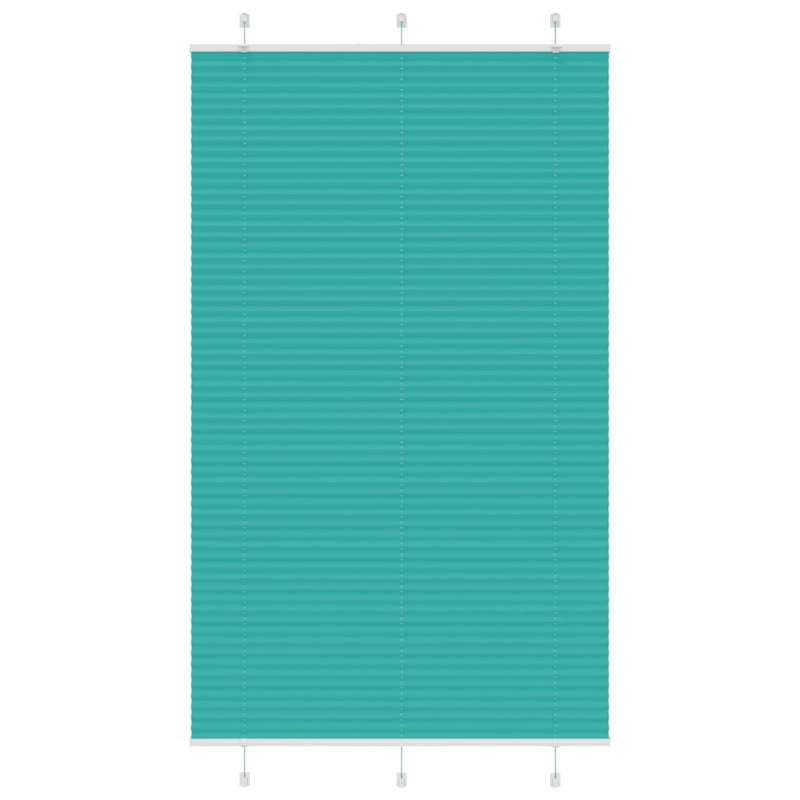 Plissee Petrolgrün 115x200 cm Stoffbreite 114,4 cm Polyester