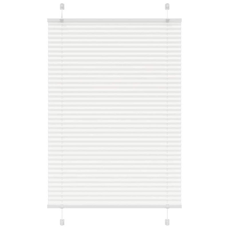 Plissee Weiß 85x100 cm Stoffbreite 84,4 cm Polyester