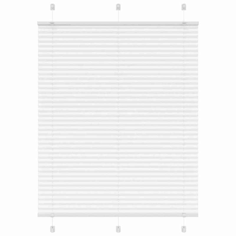 Plissee Weiß 105x100 cm Stoffbreite 104,4 cm Polyester