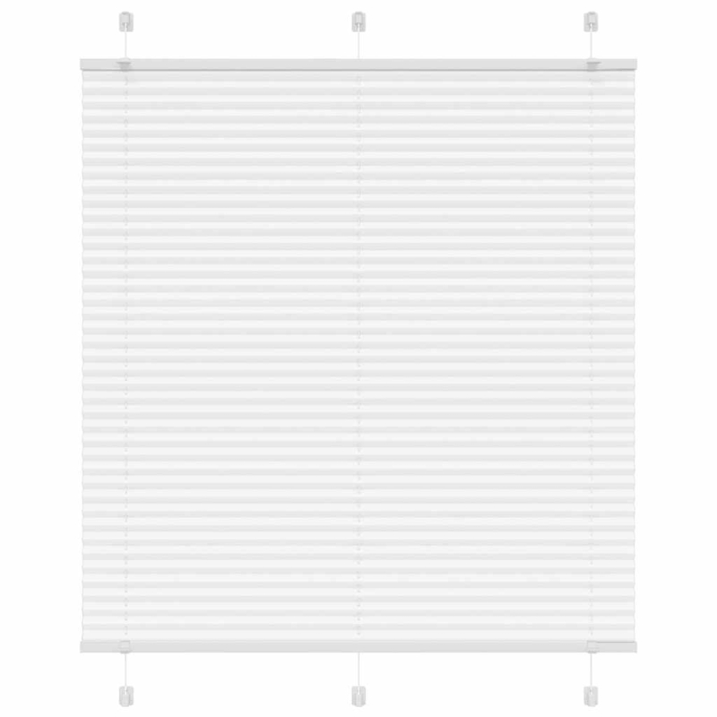 Plissee Weiß 115x100 cm Stoffbreite 114,4 cm Polyester