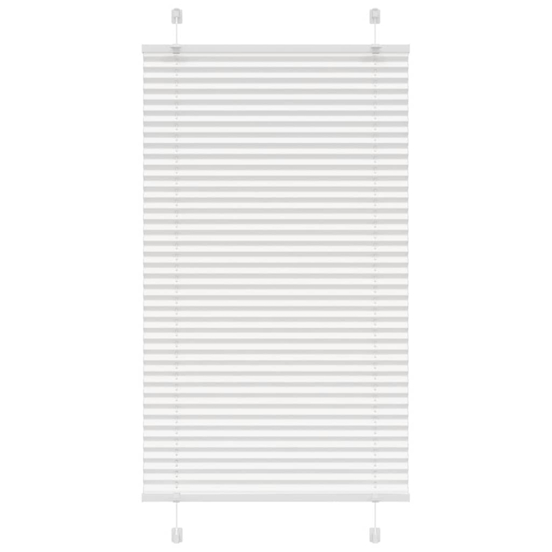 Plissee Weiß 80x150 cm Stoffbreite 79,4 cm Polyester