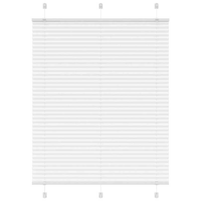 Plissee Weiß 110x150 cm Stoffbreite 109,4 cm Polyester