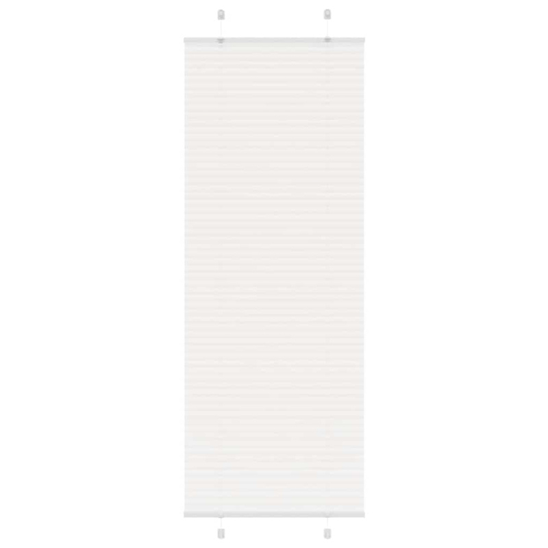 Plissee Weiß 75x200 cm Stoffbreite 74,4 cm Polyester