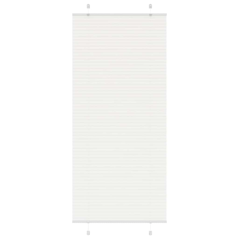 Plissee Weiß 90x200 cm Stoffbreite 89,4 cm Polyester