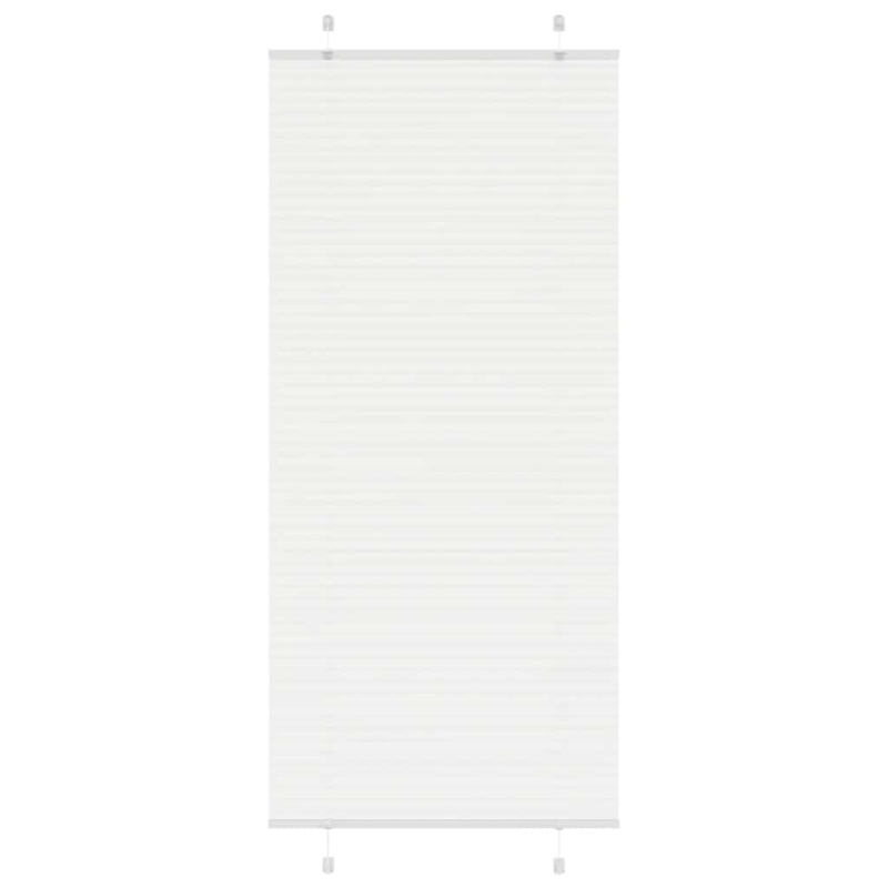 Plissee Weiß 95x200 cm Stoffbreite 94,4 cm Polyester