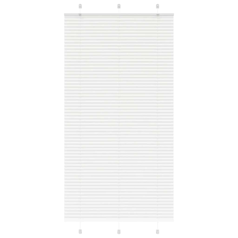 Plissee Weiß 105x200 cm Stoffbreite 104,4 cm Polyester