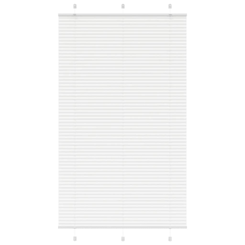 Plissee Weiß 120x200 cm Stoffbreite 119,4 cm Polyester