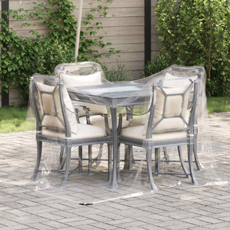 Transparente Plane mit Ösen 2x3 m PVC