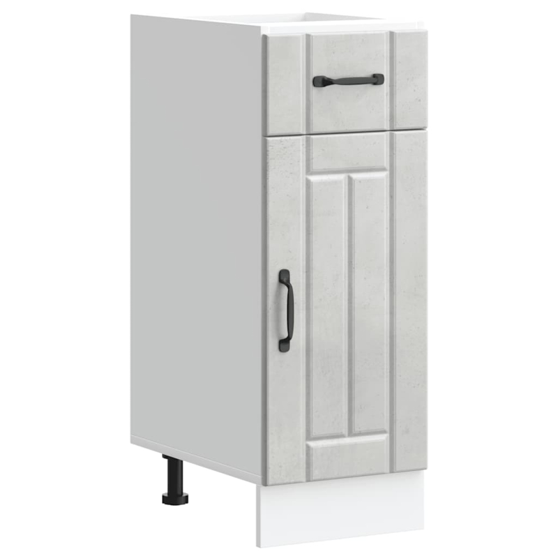 Küchen-Unterschrank Lucca Betongrau Holzwerkstoff