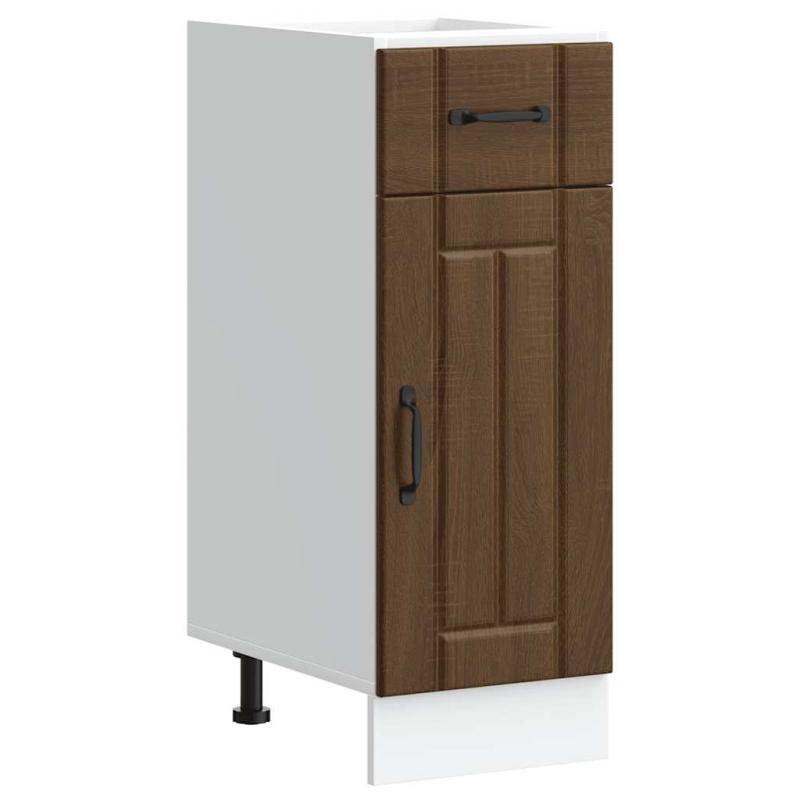 Küchen-Unterschrank Lucca Braun Eichen-Optik Holzwerkstoff