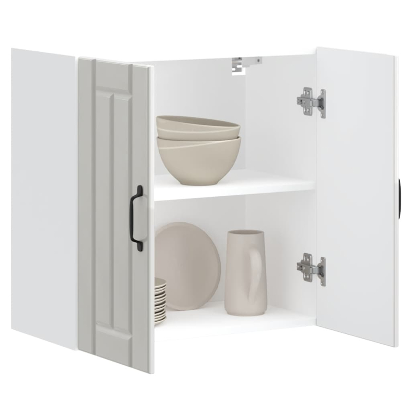 Küchen-Hängeschrank Lucca Hochglanz-Weiß Holzwerkstoff