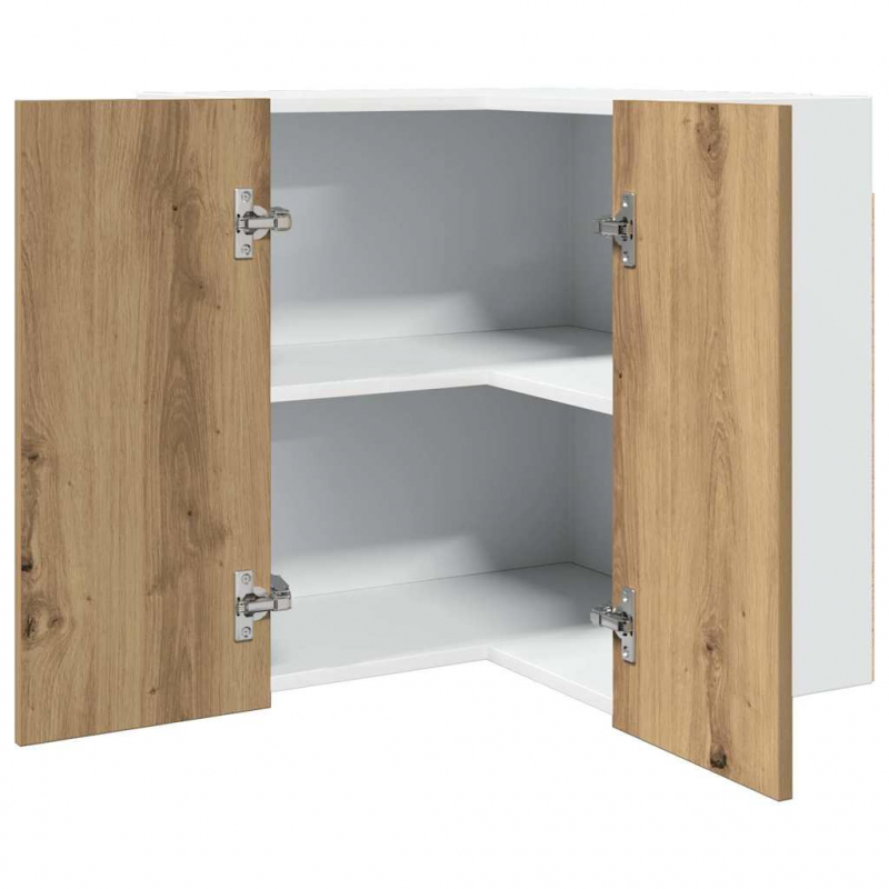 Eck-Hängeschrank Lyon Artisan-Eiche 57x57x60 cm Holzwerkstoff