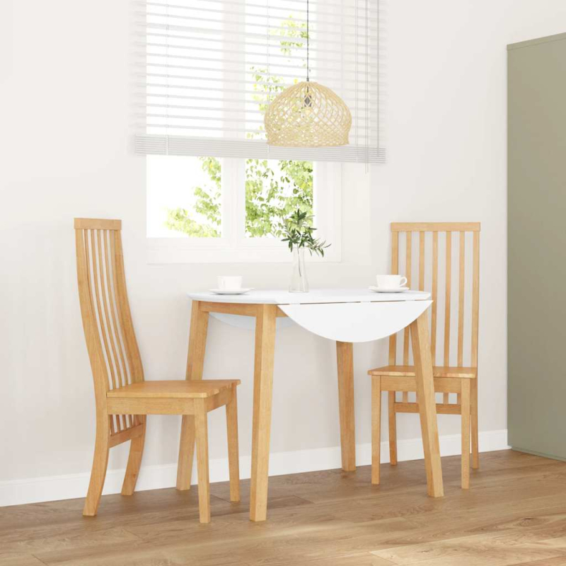 Esszimmerstühle 2 Stk. Massivholz Gummibaum