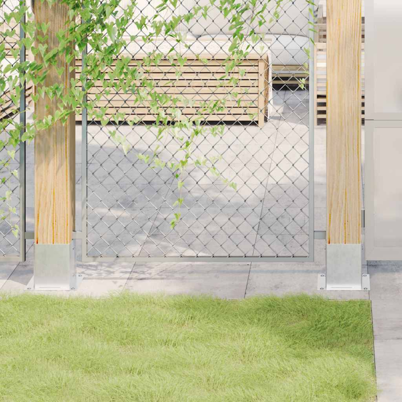 Pfostenträger Quadratisch 12 Stk. 121x121 mm Stahl Verzinkt