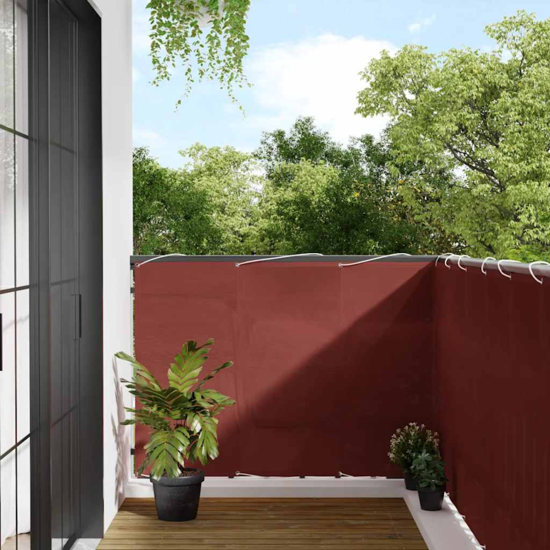 Balkon-Sichtschutz Terrakotta 120x700 cm 100 % Polyester-Oxford