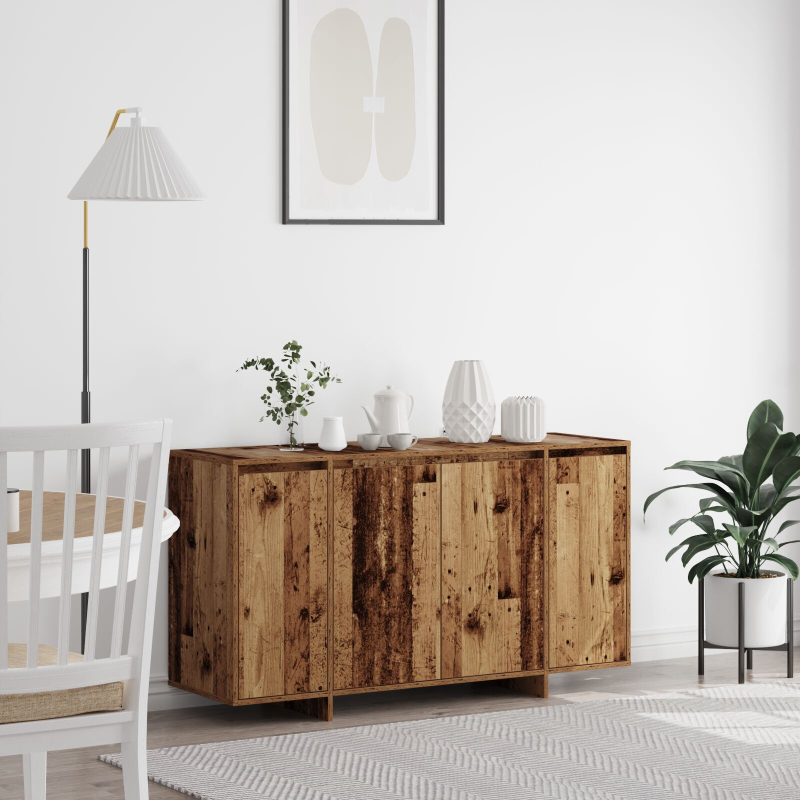 Altholz Sideboard Altes Holz Massivholz Altholz 135 x 41 x 75 cm