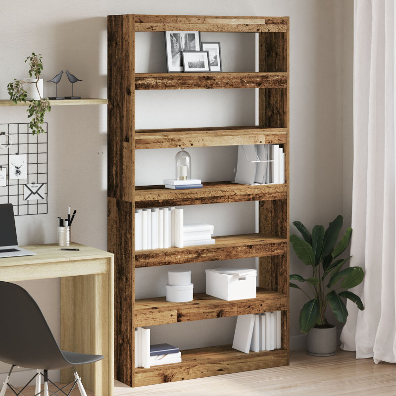 Bücherregal Altholz Engineered Wood 100 x 30 x 198 cm