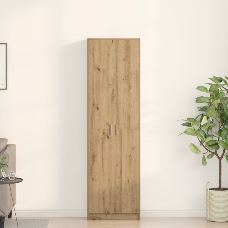 Kleiderschrank Kunststeineiche 55x25x189 cm Holzwerkstoff