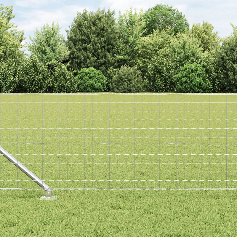 Zaunpfosten mit Spitze 26 Stück Ø32 mm 100 cm Verzinkter Stahl