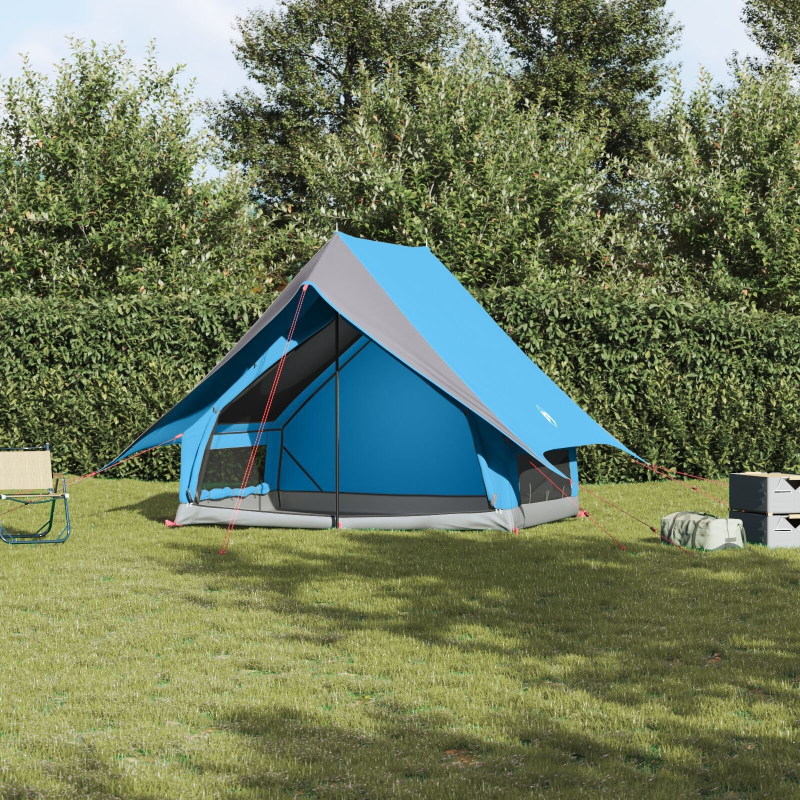 Camping-Zelt A-Frame 3-Personen Blau Wasserfest