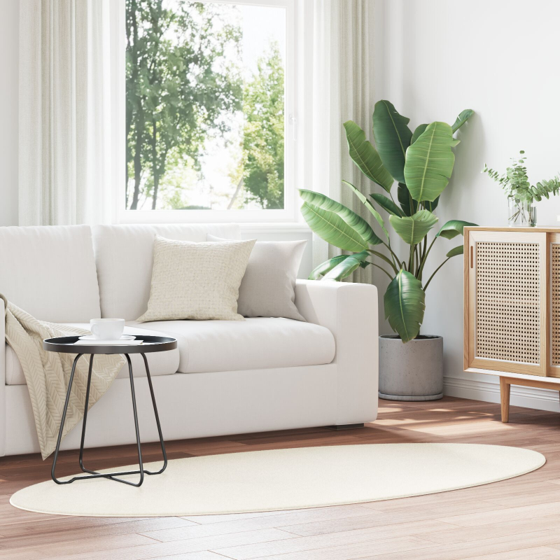 Teppich HUARTE Creme 120x170 cm Oval