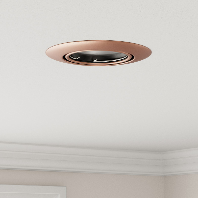 Eingebaute Spotlights 12 Stück Rund GU10 Kupfer Ø90 mm Stahl