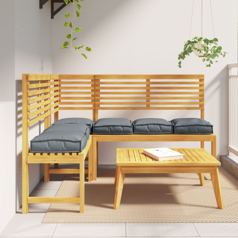 Pallet-Kissen für Sitz 6 Stück Anthrazit 40x40x8 cm Oxford-Gewebe